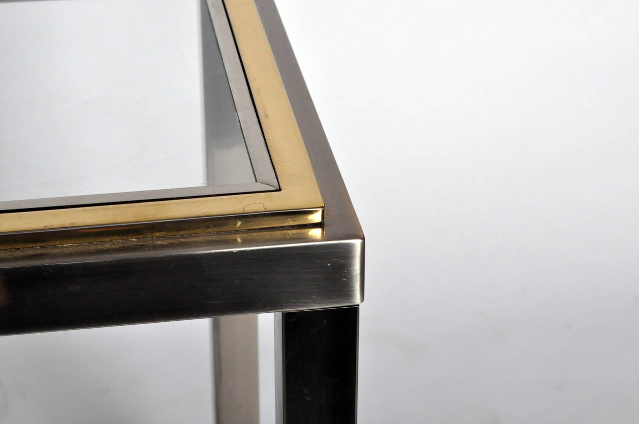 Late 20th Century Metal Frame Console by Willy Rizzo