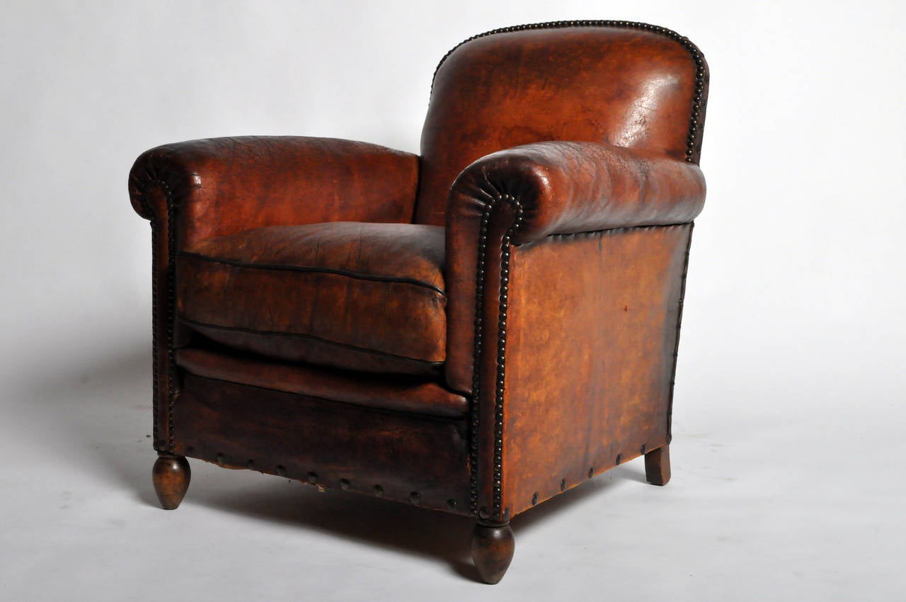 This Art Deco lounge chair is from Paris, France and made from sheep skin, circa 1930.