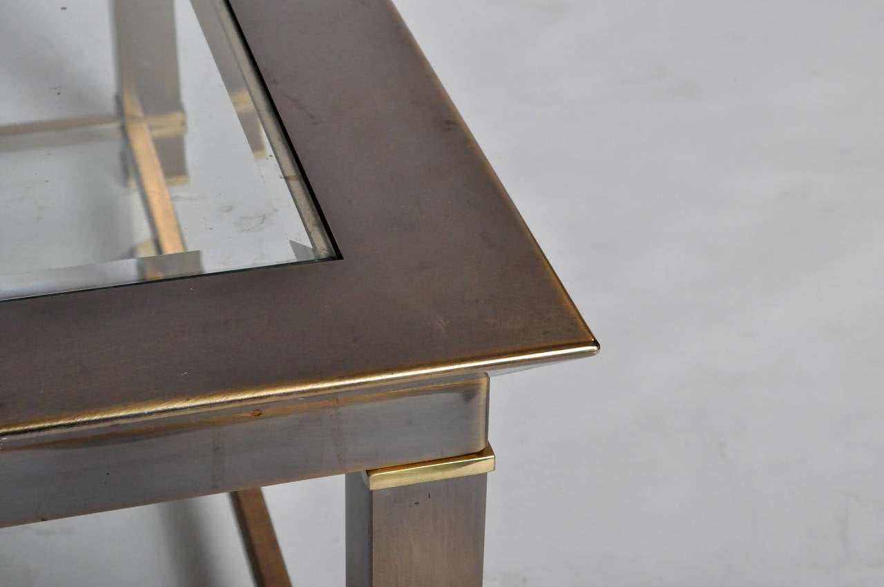 Brass and Glass Coffee Table 3