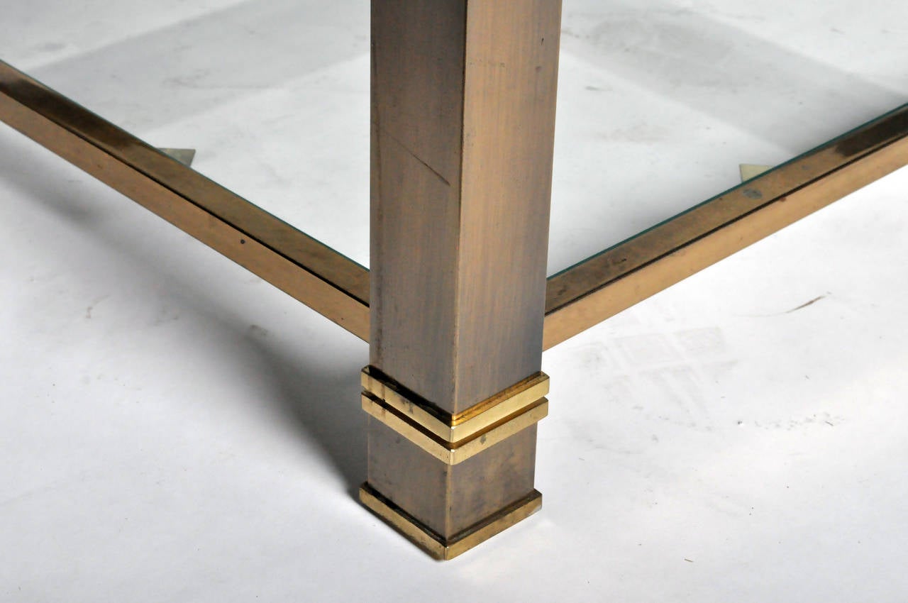 Brass and Glass Coffee Table 4