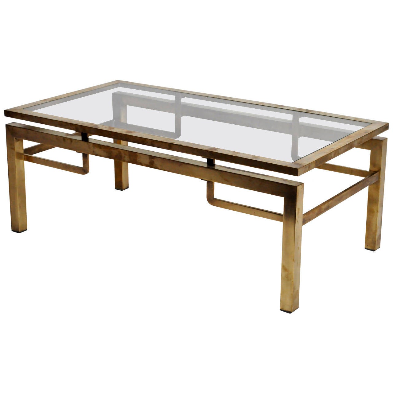 Brass Coffee Table by Guy Lefevre at 1stDibs