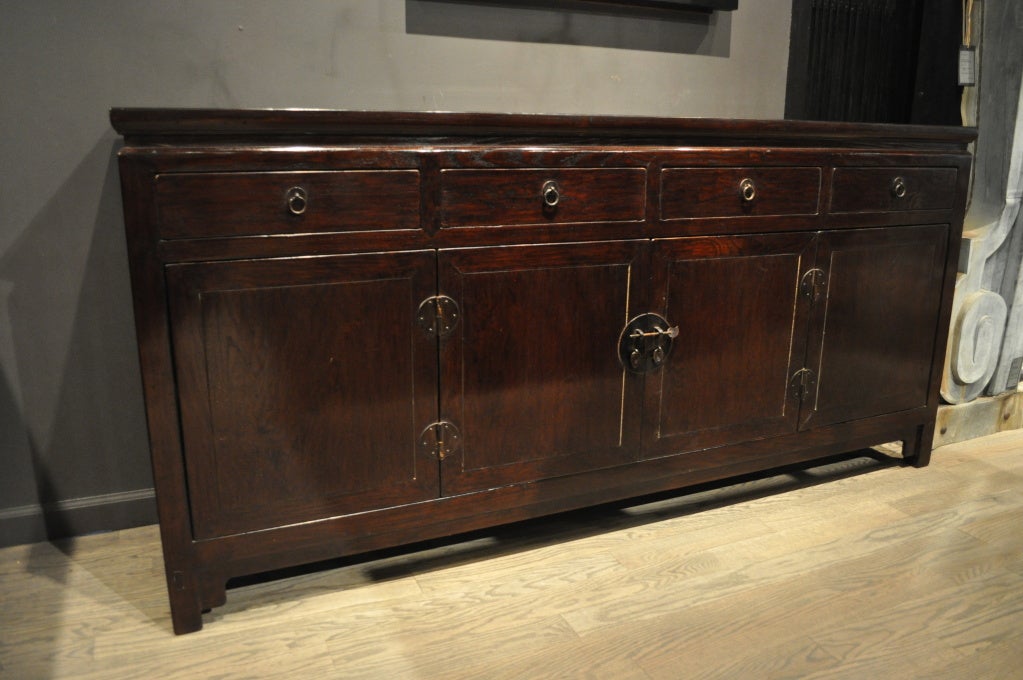 Chinese Side Chest with 4 Drawers & 4 Doors