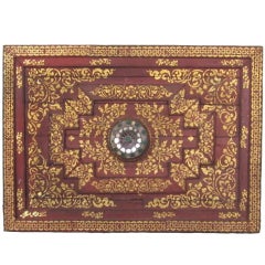 Antique Lanna Thai Temple Ceiling Panel