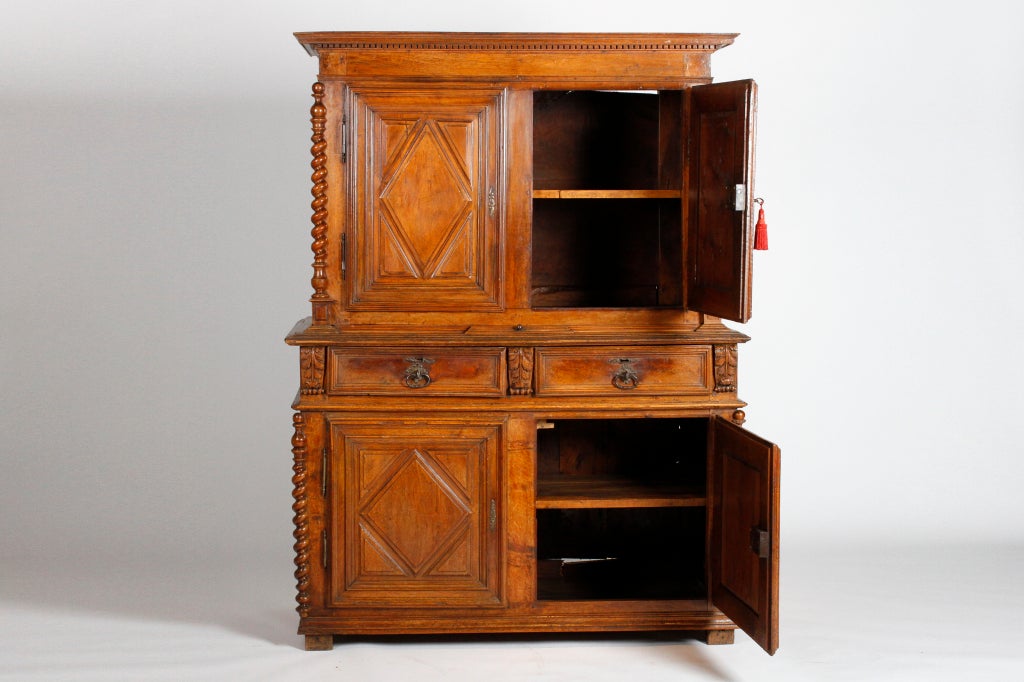 Wooden Cupboard with Two Drawers