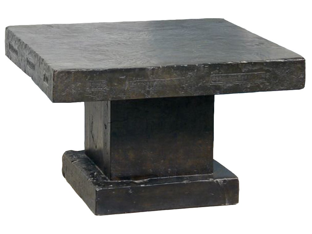 Terra Cotta Tile End Table