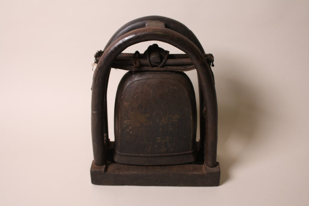 In 19th Century Thailand, elephant bells were required for male elephants that were working in and around villages.  The driver or mahout was responsible for ringing the bell.