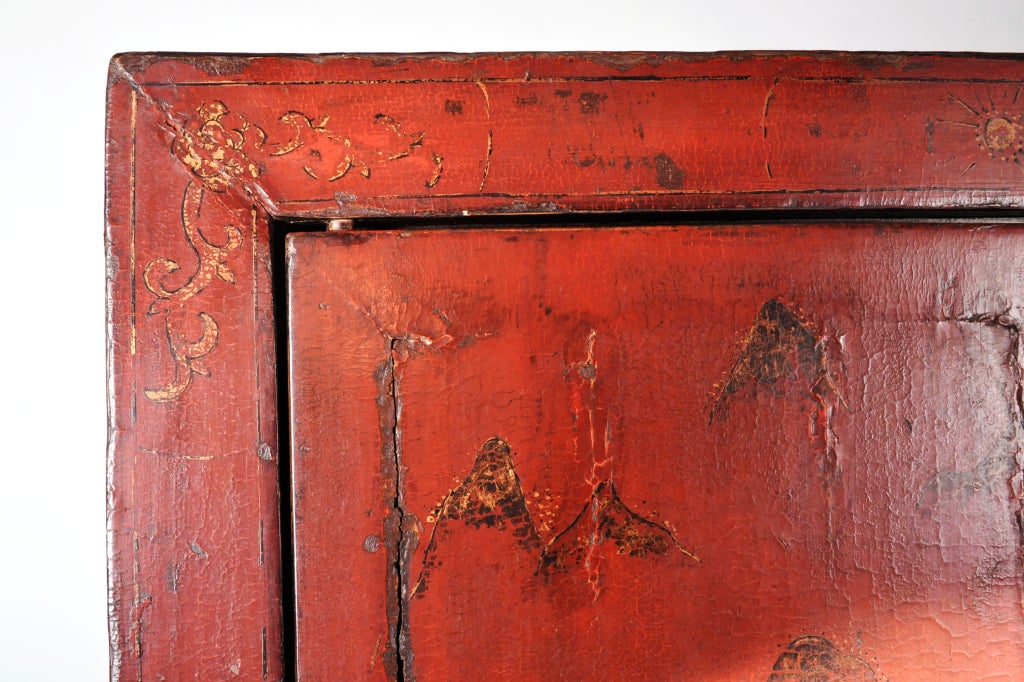 Painted Chinese Clothing Cabinet 3