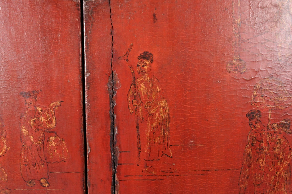 Painted Chinese Clothing Cabinet 5