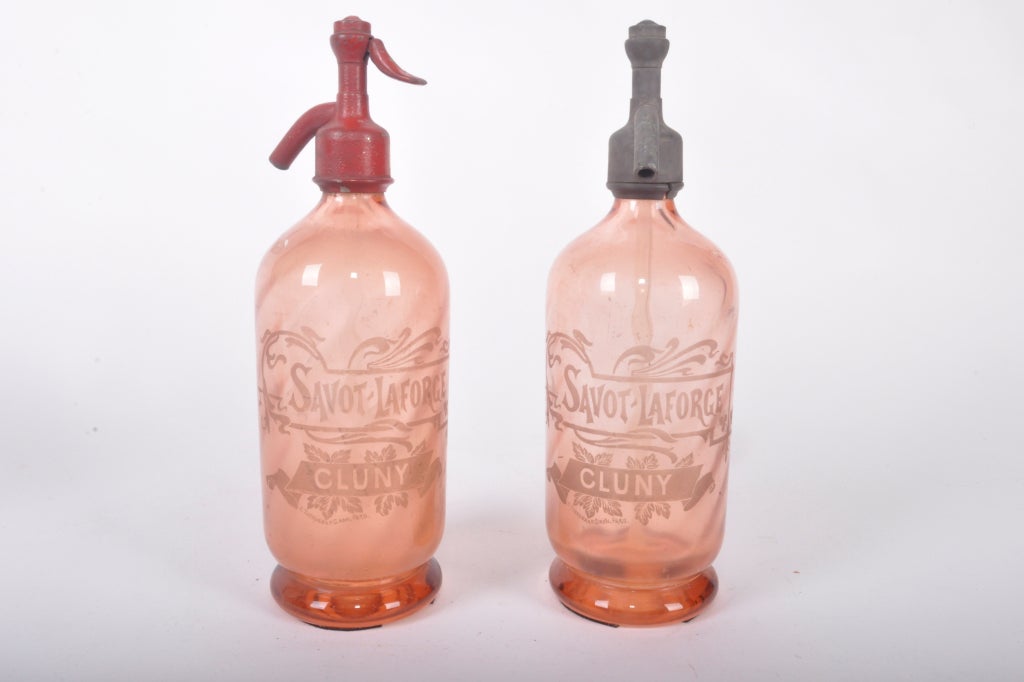 Pink Glass Soda Spray Bottle