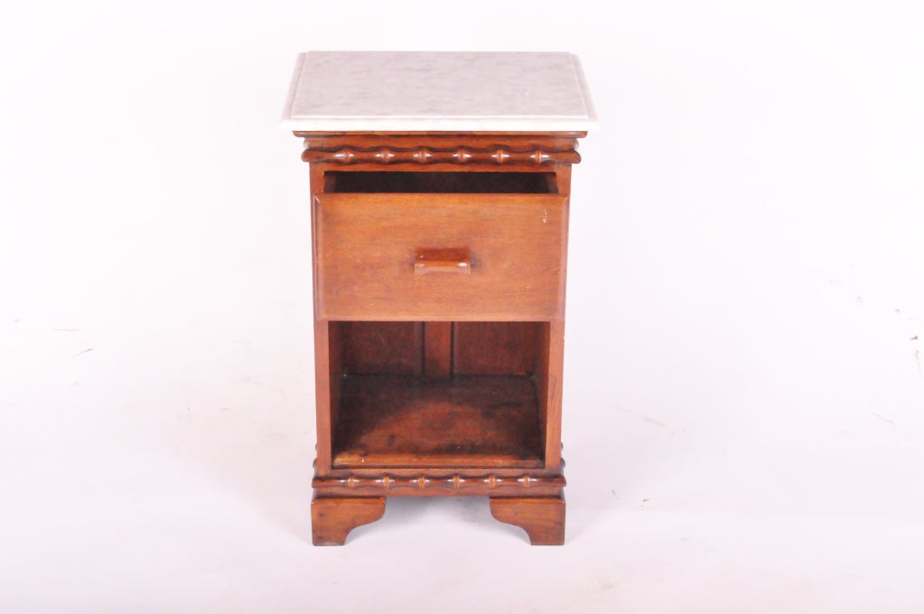 Burmese A Pair of British Colonial Side Chest with Stone Top