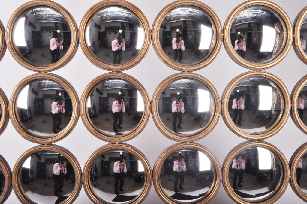 Decoration Panel of Round Curved Mirrors 2