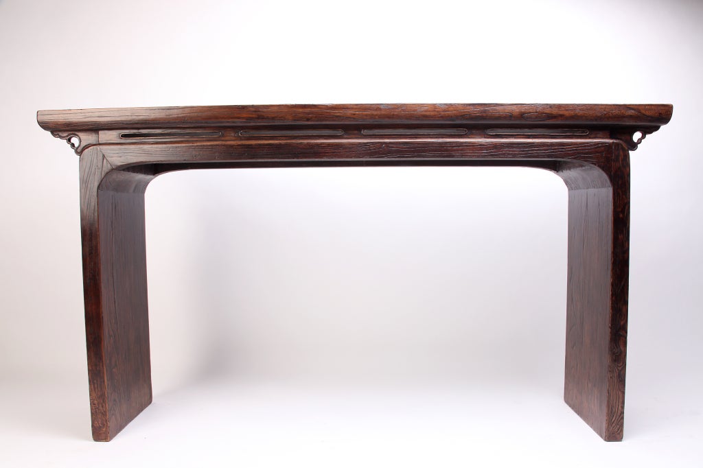 Chinese Altar Table with Carved Apron