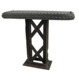 Iron Console with Riveted Top