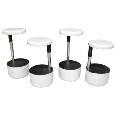 Set of 4 "Golf" Bar Stools by Roberto Lucci and Paolo Orlandini for VELCA