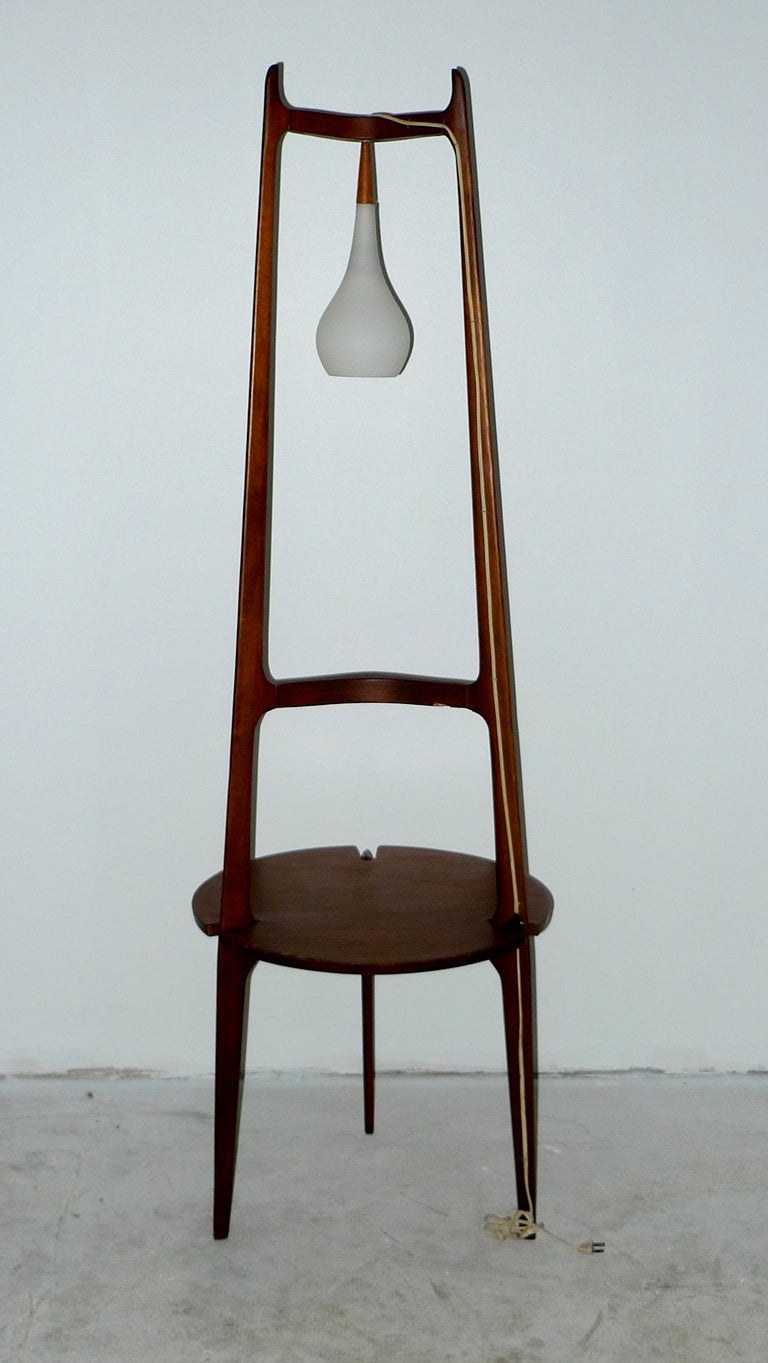 Sculptural Danish Lamp Table 1