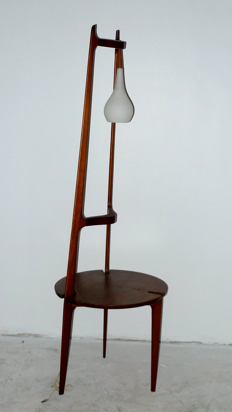 Sculptural Danish Lamp Table 2