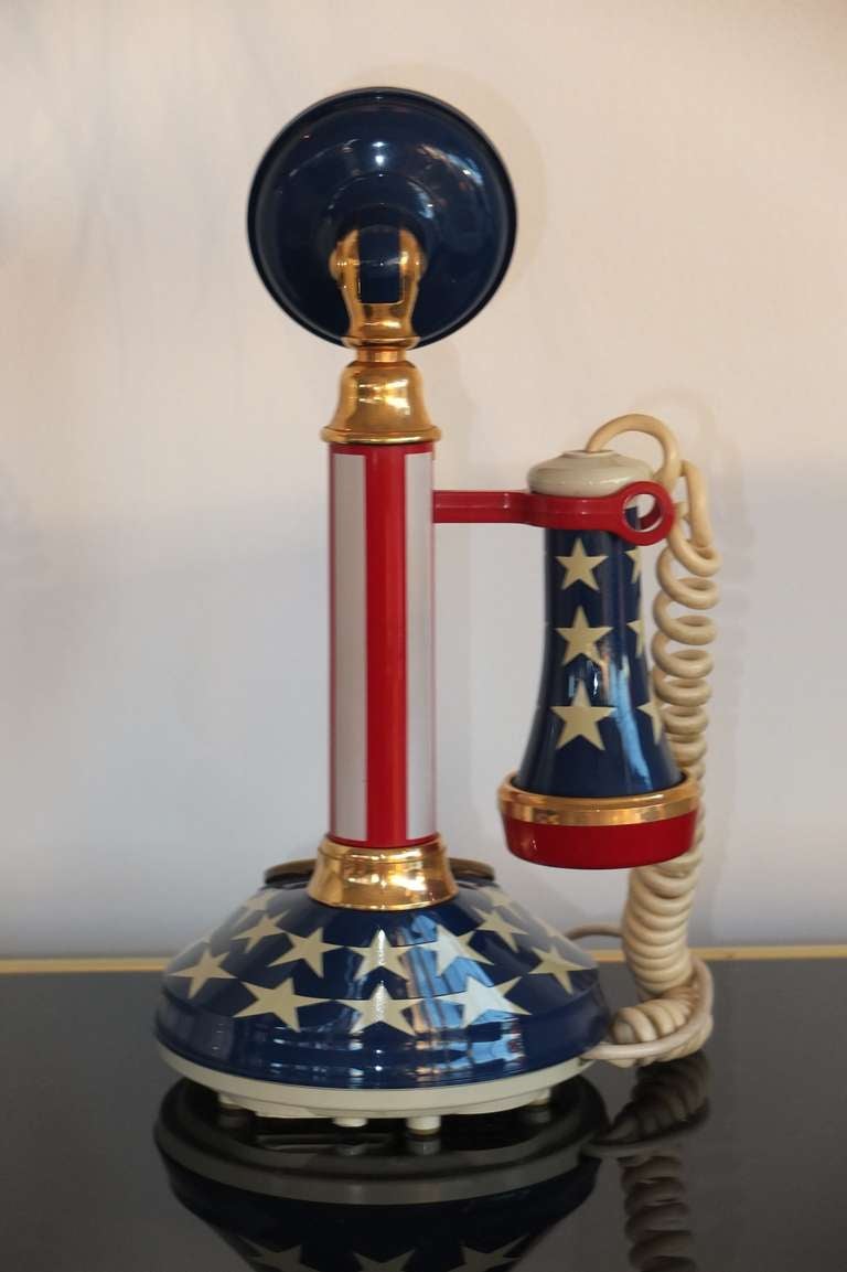 brass candlestick phone