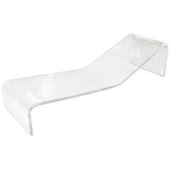 Signed Original Lucite Chaise by Gary Gutterman 5