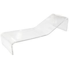 Used Signed Original Lucite Chaise by Gary Gutterman