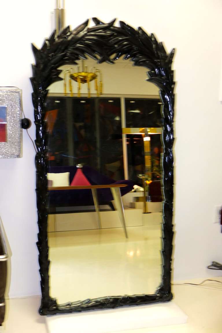 Großer Palmwedel-Spiegel von Sirmos im Zustand „Hervorragend“ im Angebot in Hanover, MA