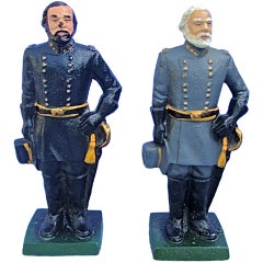 Pair of Vintage Cast Iron Door Stops or Bookends 10