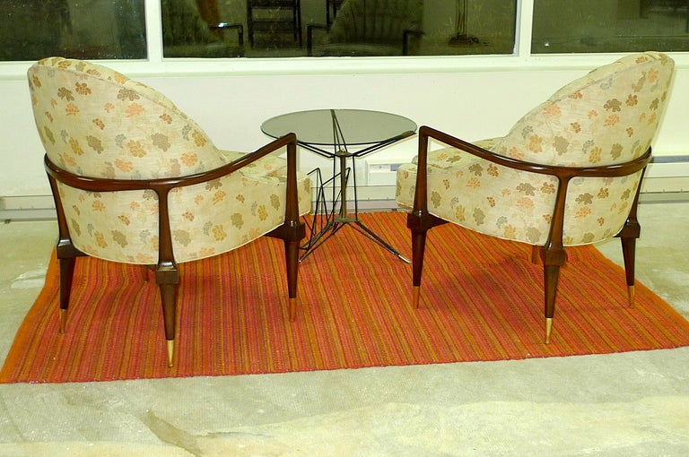 Pair of Sculptural Modern Scoop Back Lounge Chairs 3