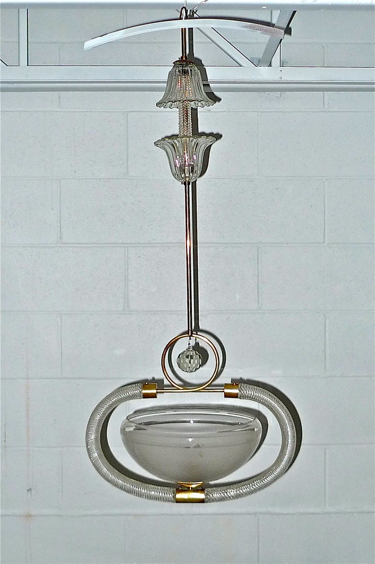 Barovier & Toso 1940's Italian Suspension Light For Sale 1