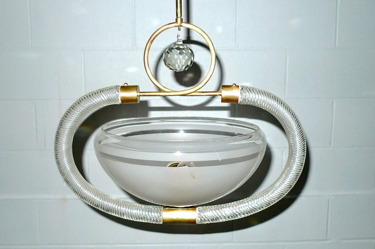 Barovier & Toso 1940's Italian Suspension Light For Sale 4