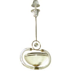 1940's Italian Murano Glass Pendant by Barovier & Toso 3