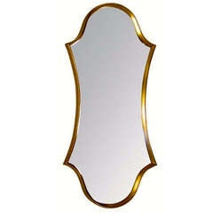 La Barge Cartouche-Form Gilt Framed Mirror 5