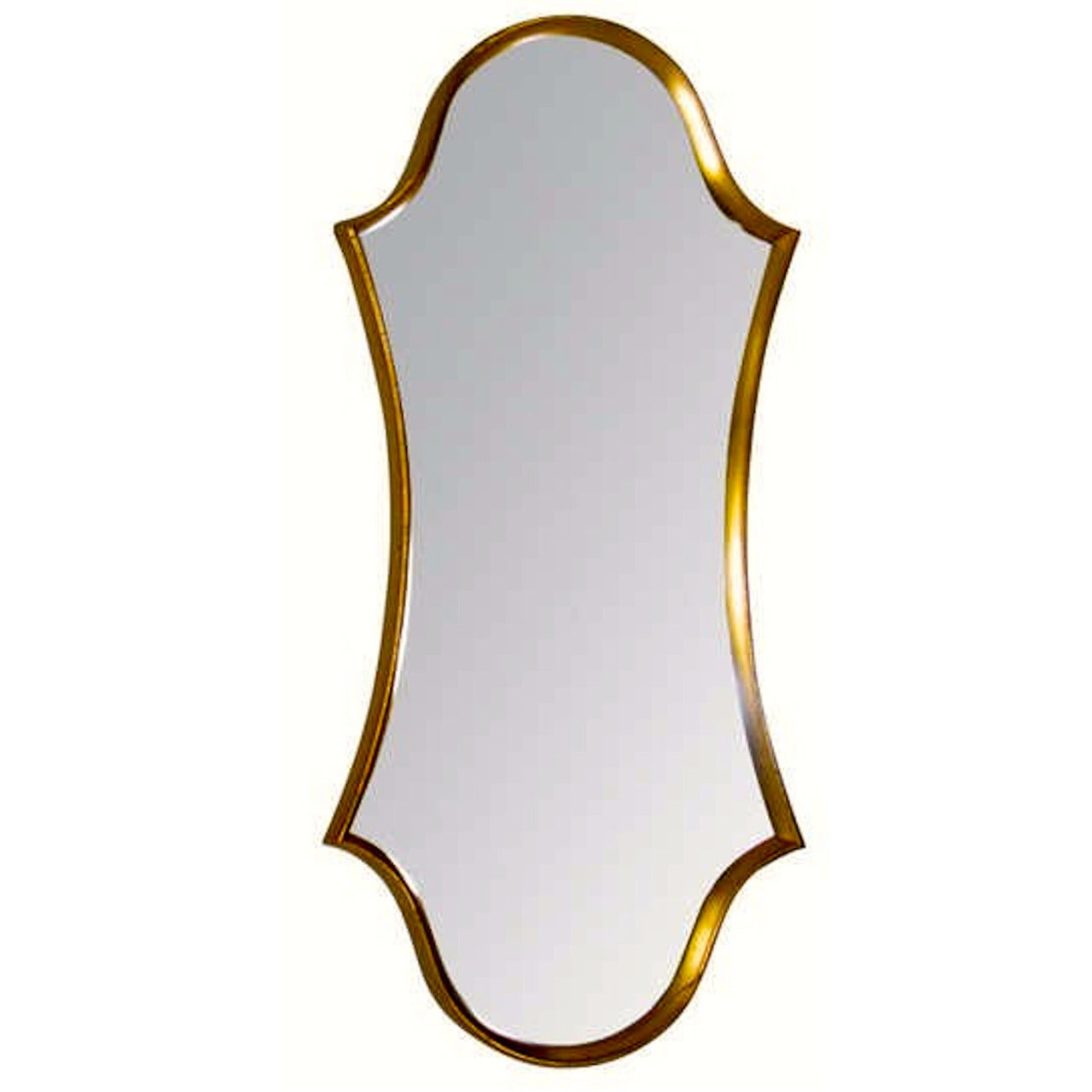 La Barge Cartouche-Form Gilt Framed Mirror