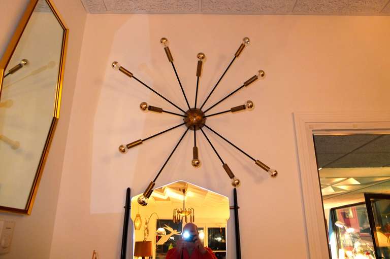 Mid-20th Century Rare Ceiling or Wall-Mounted Sputnik by Stilnovo