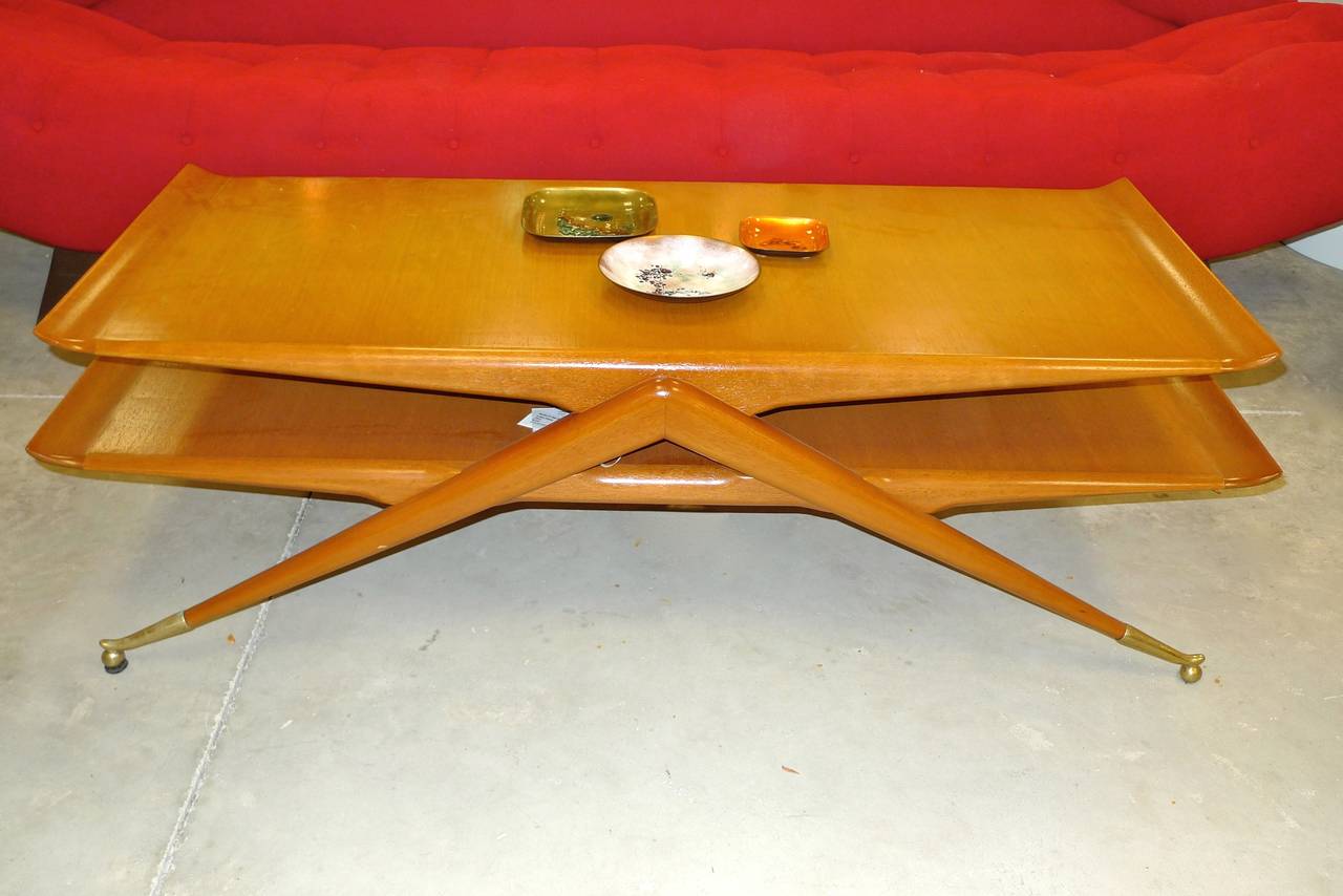 Italian 2 Tier Cocktail Table attributed to Ico & Luisa Parisi For Sale 3