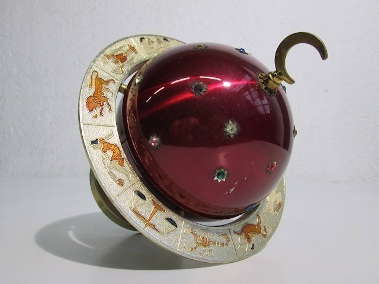 Astrological Constellation Globe Cigarette Holder In Excellent Condition In Hanover, MA