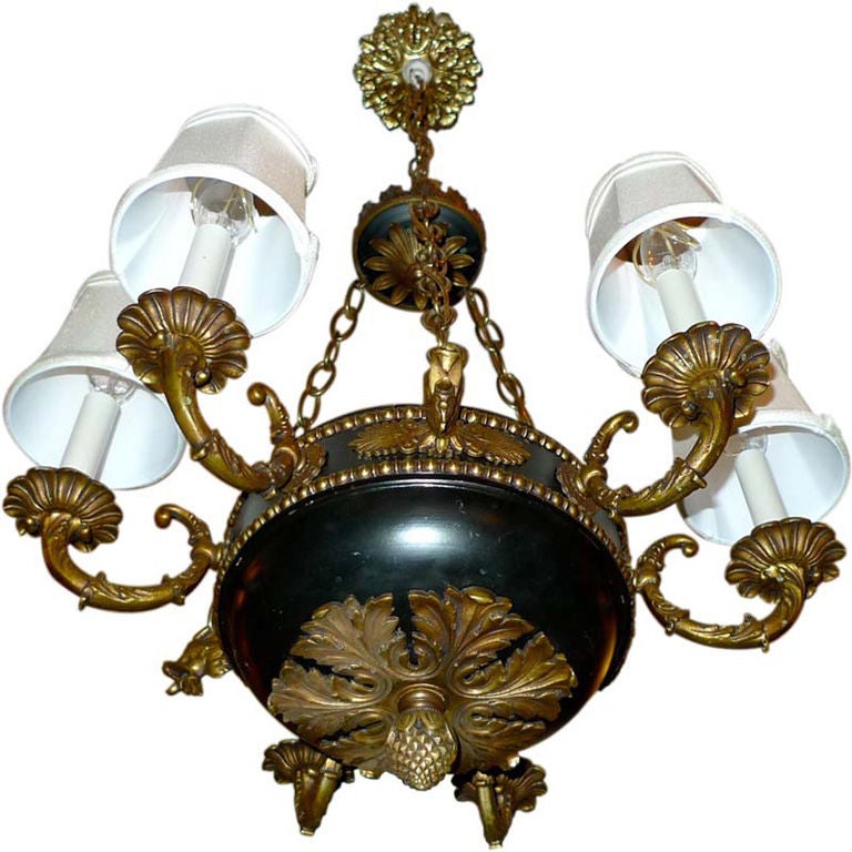 6 Candle Empire Style Chandelier