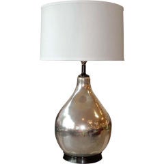 Large Single Mercury Glass Lamp