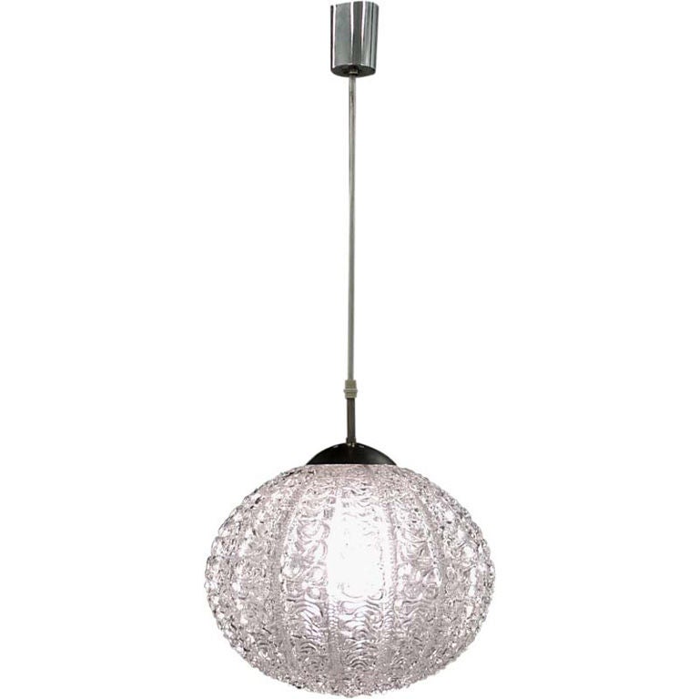 Italian Sea Urchin Glass Pendant