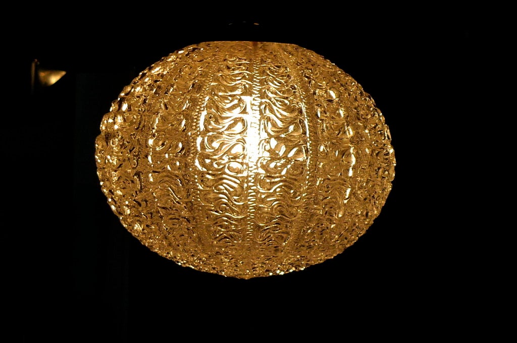 Mid-20th Century Italian Sea Urchin Glass Pendant