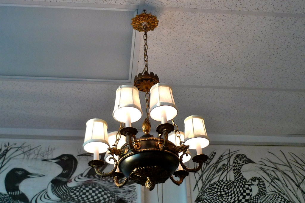 6 Candle Empire Style Chandelier 6
