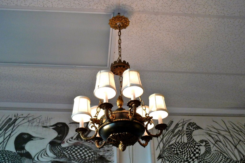 6 Candle Empire Style Chandelier 3