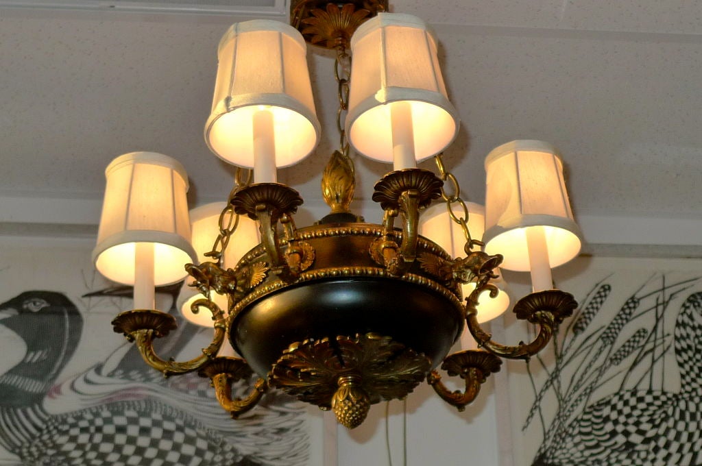 6 Candle Empire Style Chandelier 5