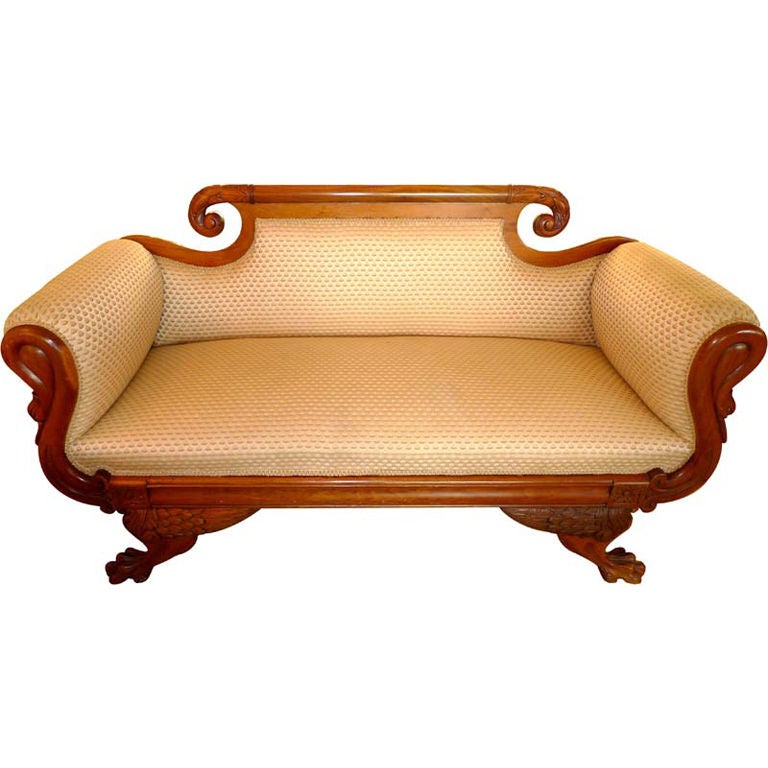 American Empire Settee