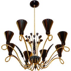 Large 1950's Chandelier after Paavo Tynell