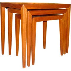 Ludvig Pontoppidan Teak Nesting Tables