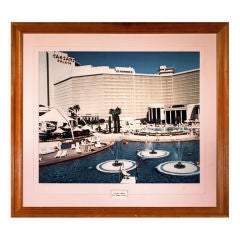 Retro 1960's Photograph of Caesar's Palace, Las Vegas