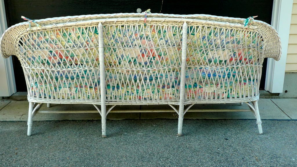 20th Century Antique Wicker Sofa