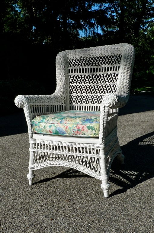 20th Century Antique Wicker Arm Chair