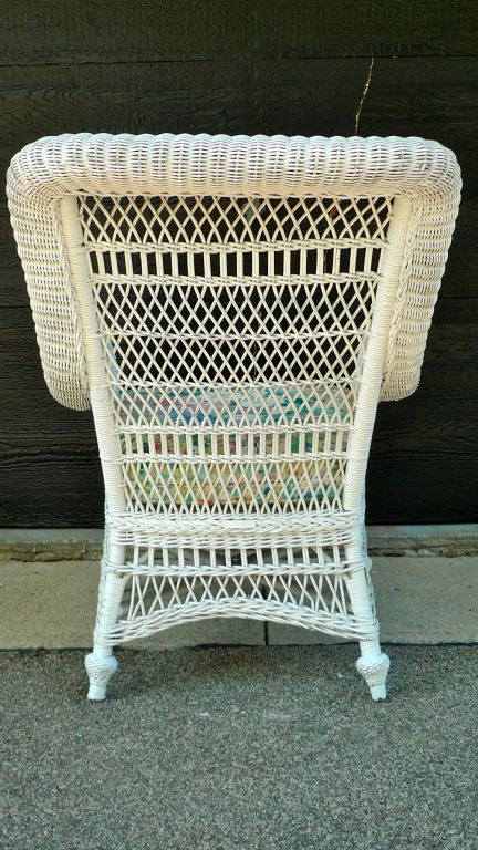 Antique Wicker Arm Chair 6