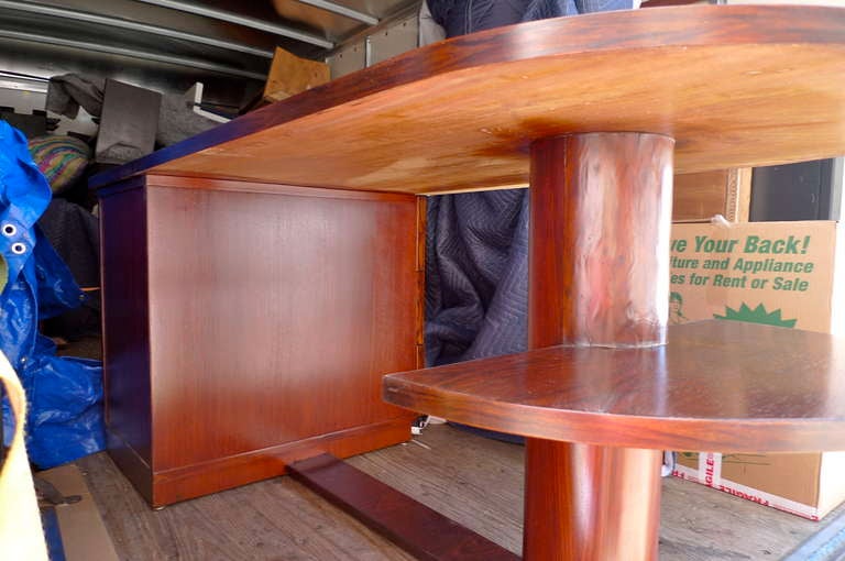 French Art Deco Rosewood Desk by Dominique 1