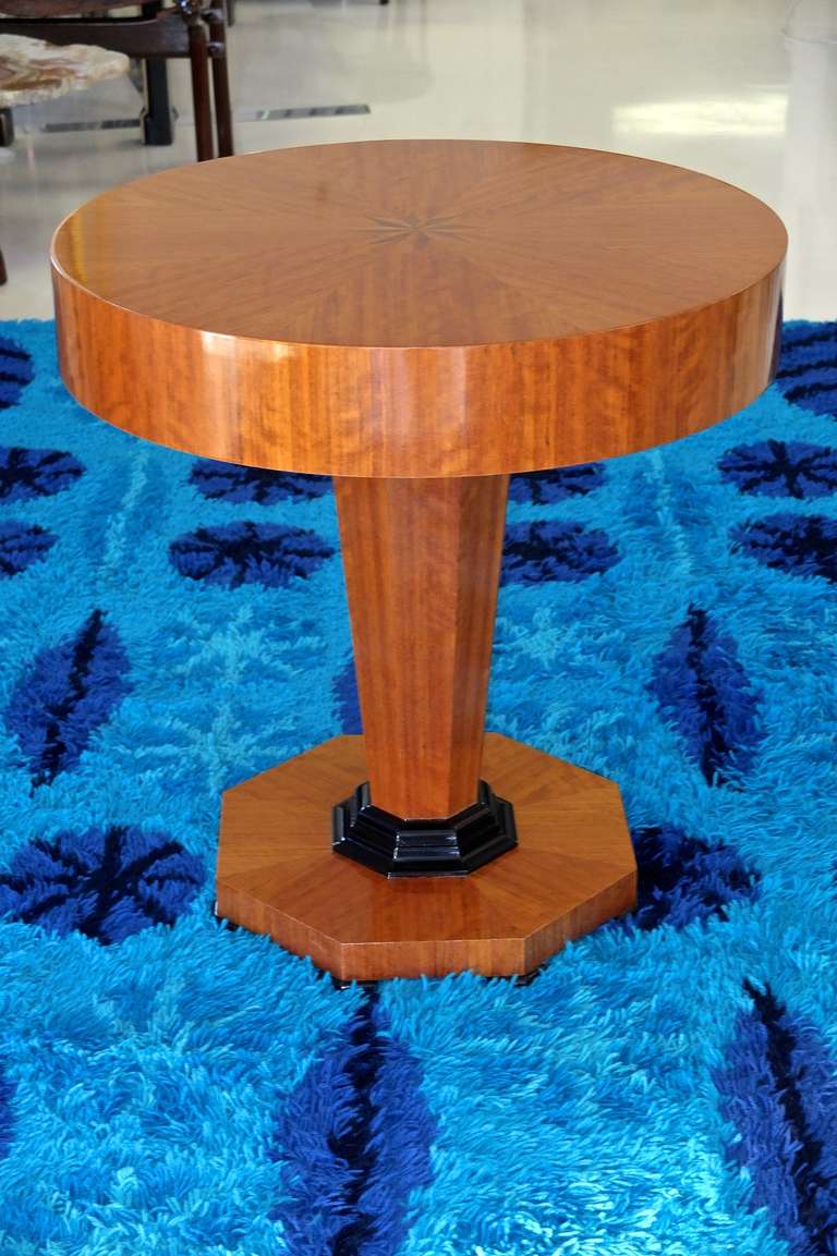 Tropical Olive Wood Pedestal Table by Gregg Lipton For Sale 2